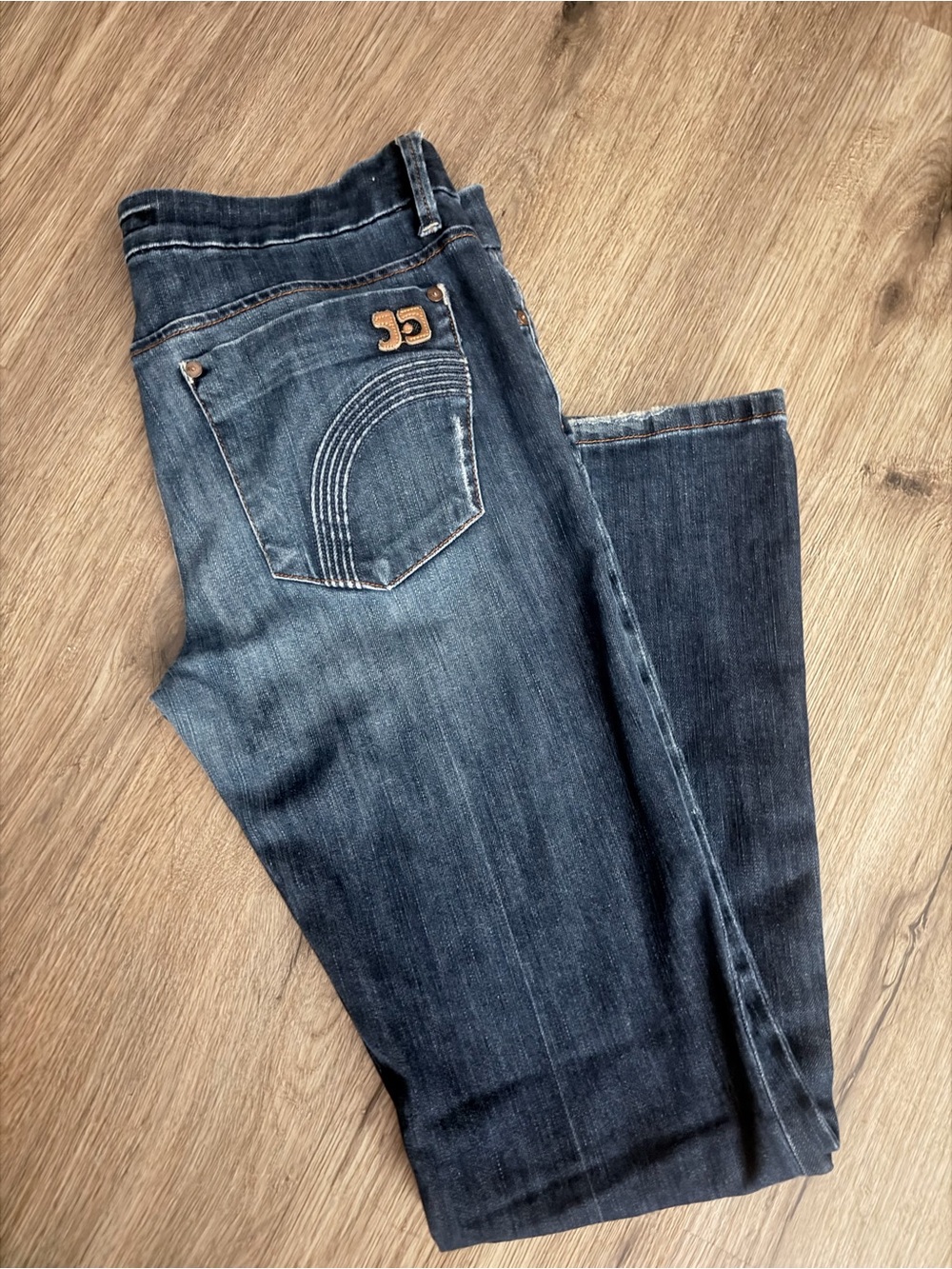 Joe's Jeans Dark Indigo Bootcut Jeans with Back Pocket Stitching
